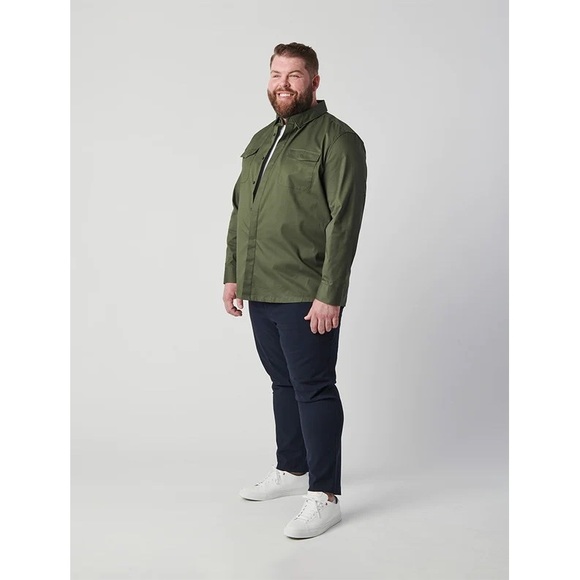 NWOT Good Counsel Olive Button Down Top Men’s 3XL L/S Shirt Long Sleeve - Picture 2 of 4